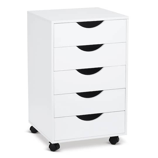 Mobile Paper Storage open front, 4 drawers A1 - Maple Leaf